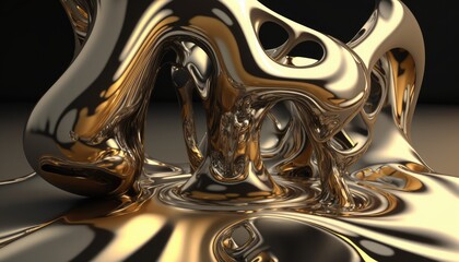 Desktop background and wallpaper. Fluid and creamy. Colorful. Liquid. Generated Ai illustration