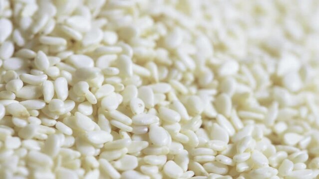 A pile of white sesame