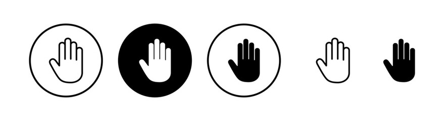 Hand icon vector illustration. hand sign and symbol. hand gesture
