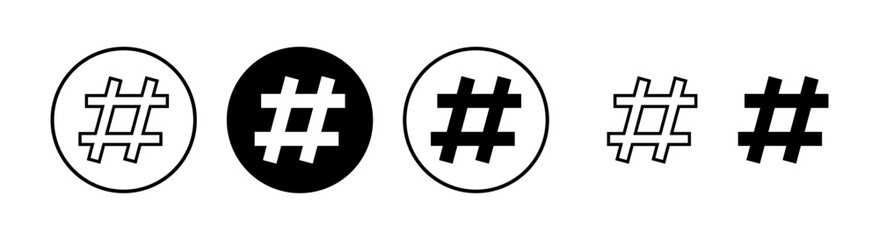Hashtag icon vector illustration. hashtag sign and symbol