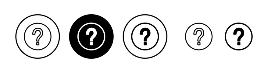 Question icon vector illustration. question mark sign and symbol