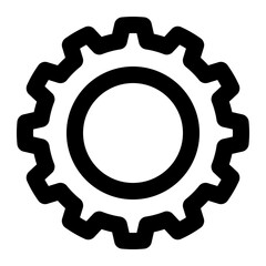 gear line icon
