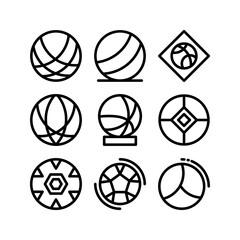 Fototapeta premium ball icon or logo isolated sign symbol vector illustration - high quality black style vector icons 