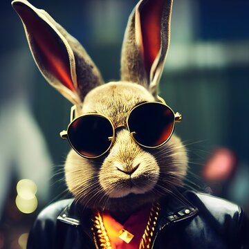 The Gangster Rapper Rabbit - A Cool And Streetwise Animal With Attitude