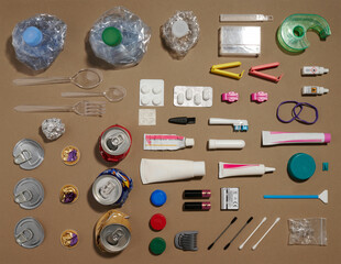 Recyclage Flat lay