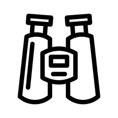 binocular icon or logo isolated sign symbol vector illustration - high quality black style vector icons
