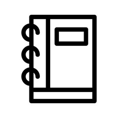 book icon or logo isolated sign symbol vector illustration - high quality black style vector icons
