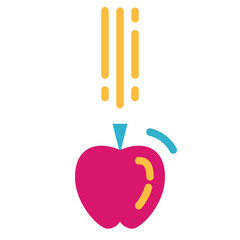 physics flat icon style