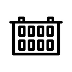 calendar icon or logo isolated sign symbol vector illustration - high quality black style vector icons
