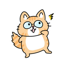 Obraz premium 驚く猫