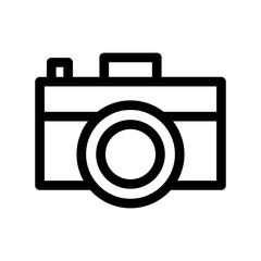 camera icon or logo isolated sign symbol vector illustration - high quality black style vector icons
