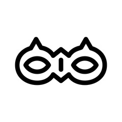 carnival mask icon or logo isolated sign symbol vector illustration - high quality black style vector icons

