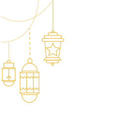Flat Islamic Lantern Corner