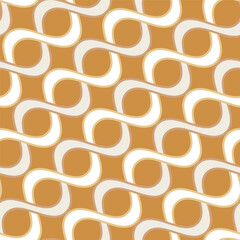 Abstract Diagonal Swirl Stripes Wavy Lines Seamless Vector Pattern Retro Minimal Design Perfect for Allover Fabric Print or Wall Paper Trendy Fashion Colors