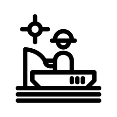 fishing icon or logo isolated sign symbol vector illustration - high quality black style vector icons
