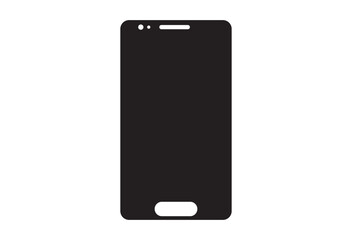 Mobile phone with blank screen. Mobile screen vector design. Mobile screen design.