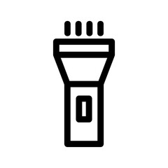 flashlight icon or logo isolated sign symbol vector illustration - high quality black style vector icons
