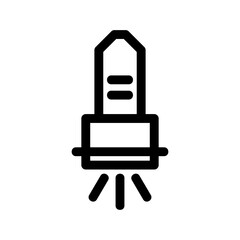 flashlight icon or logo isolated sign symbol vector illustration - high quality black style vector icons
