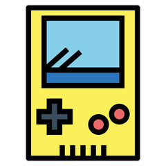 Obraz premium game console filled outline icon style