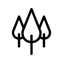 forest icon or logo isolated sign symbol vector illustration - high quality black style vector icons
