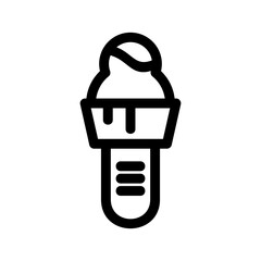 ice cream icon or logo isolated sign symbol vector illustration - high quality black style vector icons
