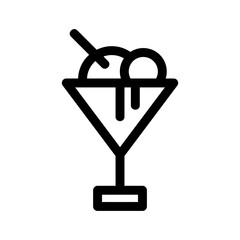 ice cream icon or logo isolated sign symbol vector illustration - high quality black style vector icons
