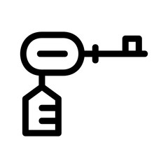 key icon or logo isolated sign symbol vector illustration - high quality black style vector icons
