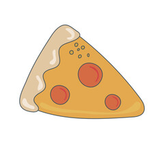 Food illustration isolated on white background. retro style. Clipart. Vector illustration.