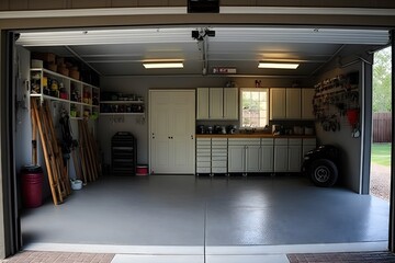 Home Garage Design Concept 3. Generative AI