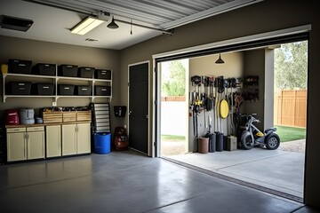 Home Garage Design Concept 1. Generative AI