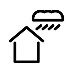 rain icon or logo isolated sign symbol vector illustration - high quality black style vector icons
