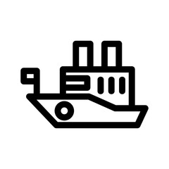 ship icon or logo isolated sign symbol vector illustration - high quality black style vector icons
