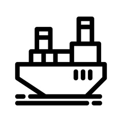 ship icon or logo isolated sign symbol vector illustration - high quality black style vector icons
