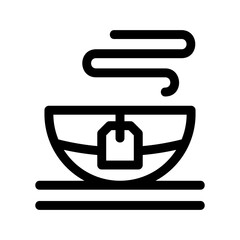 teacup icon or logo isolated sign symbol vector illustration - high quality black style vector icons
