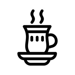 teacup icon or logo isolated sign symbol vector illustration - high quality black style vector icons
