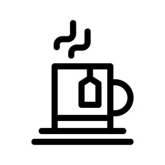 teacup icon or logo isolated sign symbol vector illustration - high quality black style vector icons
