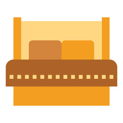 bed flat icon style