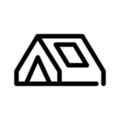 tent icon or logo isolated sign symbol vector illustration - high quality black style vector icons
