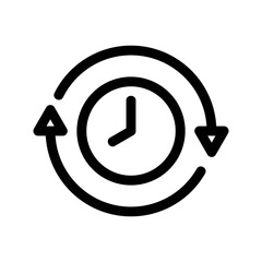 time icon or logo isolated sign symbol vector illustration - high quality black style vector icons
