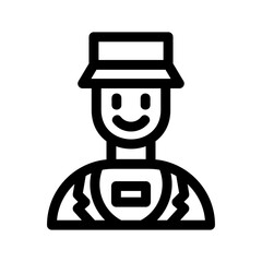 tour guide icon or logo isolated sign symbol vector illustration - high quality black style vector icons
