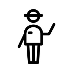 tour guide icon or logo isolated sign symbol vector illustration - high quality black style vector icons
