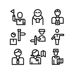 tour guide icon or logo isolated sign symbol vector illustration - high quality black style vector icons
