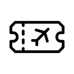 travel ticket icon or logo isolated sign symbol vector illustration - high quality black style vector icons
