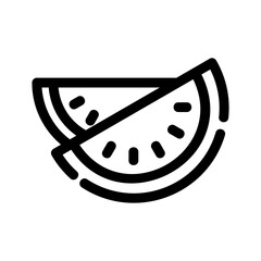 watermelon icon or logo isolated sign symbol vector illustration - high quality black style vector icons
