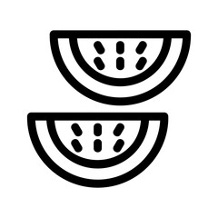 watermelon icon or logo isolated sign symbol vector illustration - high quality black style vector icons

