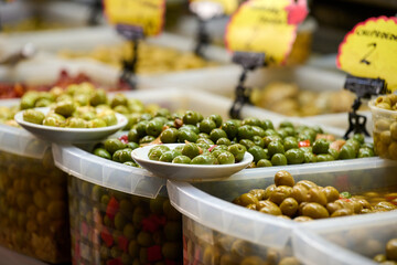 olives on market