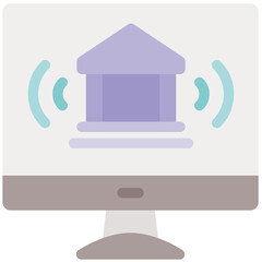online banking flat icon