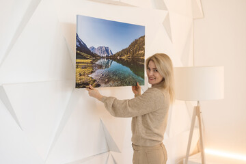 Gallery wrapped canvas photo prints stretched onto frame.