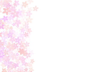 桜のフレーム　左