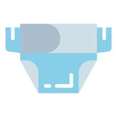 diaper flat icon style